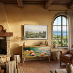 BLOOMING WATERS Kompaktní dvoudveřový TV stolek