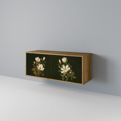 FLORAL NOIR Kompaktní dvoudveřový TV stolek