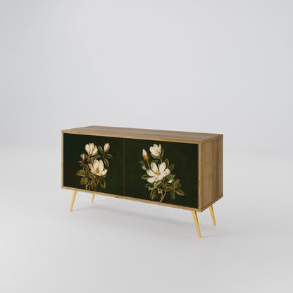 FLORAL NOIR Kompaktní dvoudveřový TV stolek
