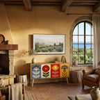 SCANDIC FLOWERET Kompaktní dvoudveřový TV stolek