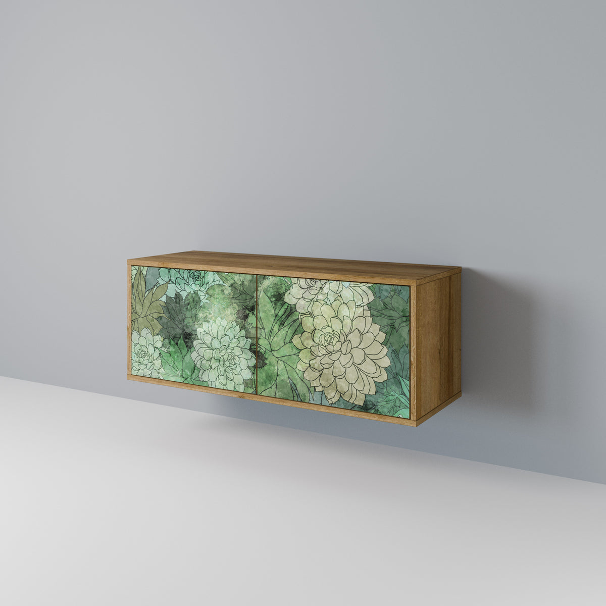 SUCCULENT CLUSTER Kompaktní dvoudveřový TV stolek
