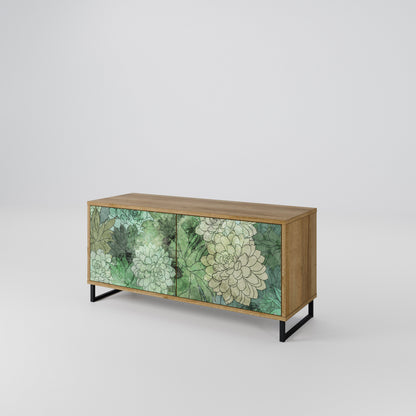 SUCCULENT CLUSTER Kompaktní dvoudveřový TV stolek
