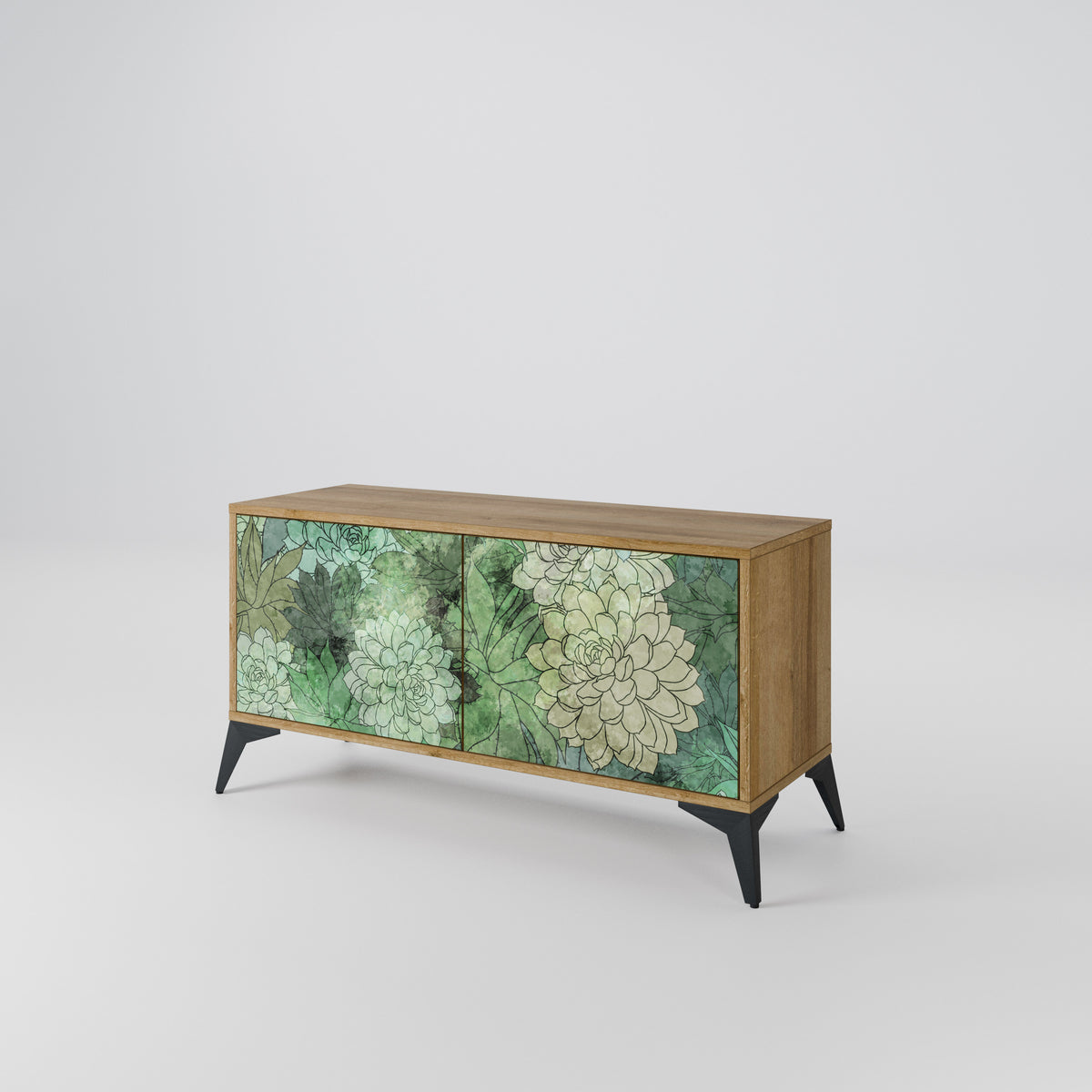 SUCCULENT CLUSTER Kompaktní dvoudveřový TV stolek
