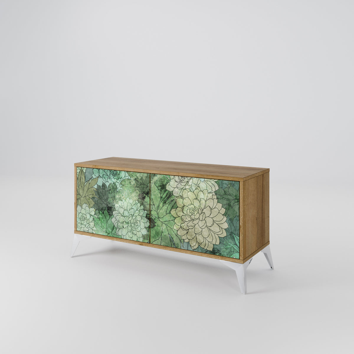 SUCCULENT CLUSTER Kompaktní dvoudveřový TV stolek