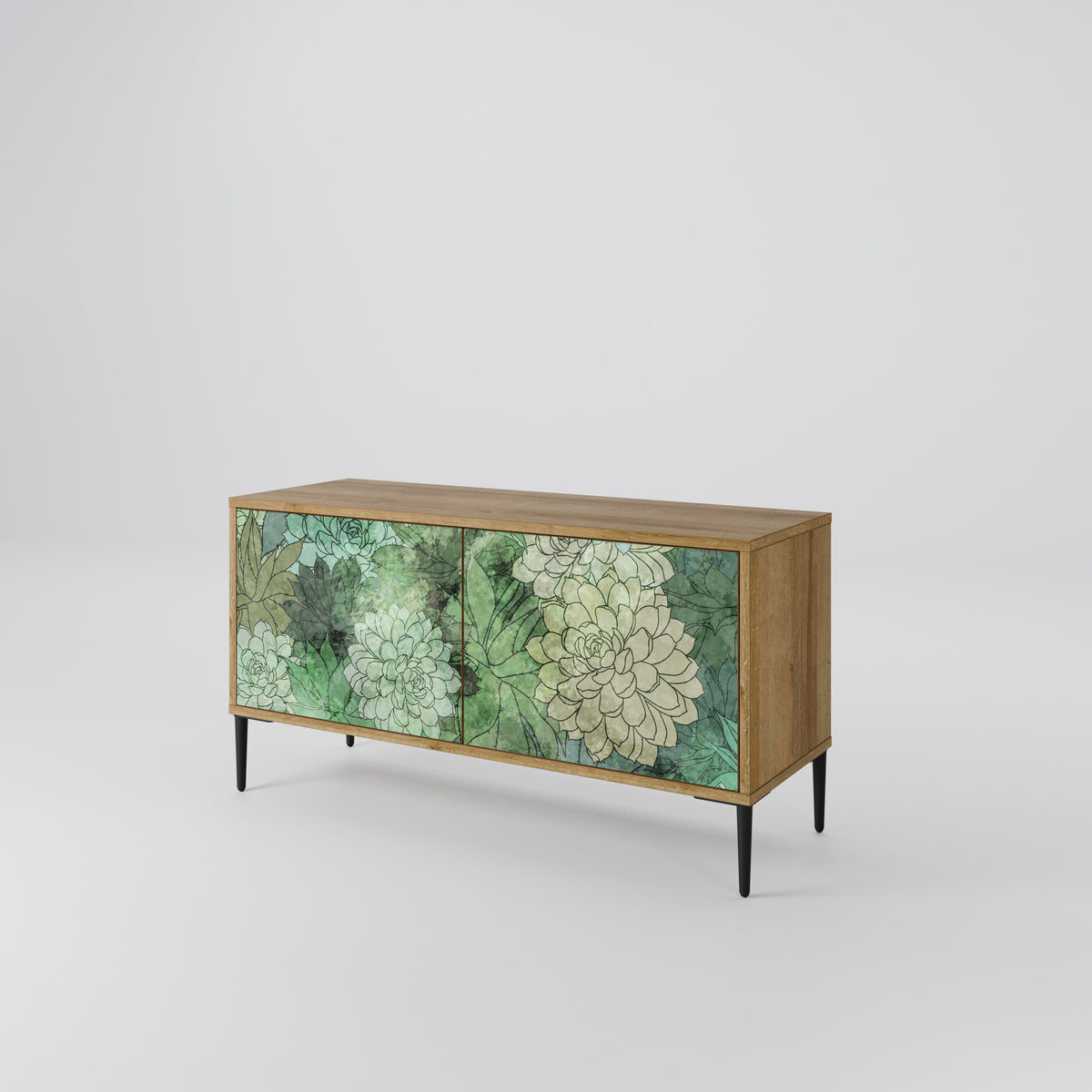 SUCCULENT CLUSTER Kompaktní dvoudveřový TV stolek