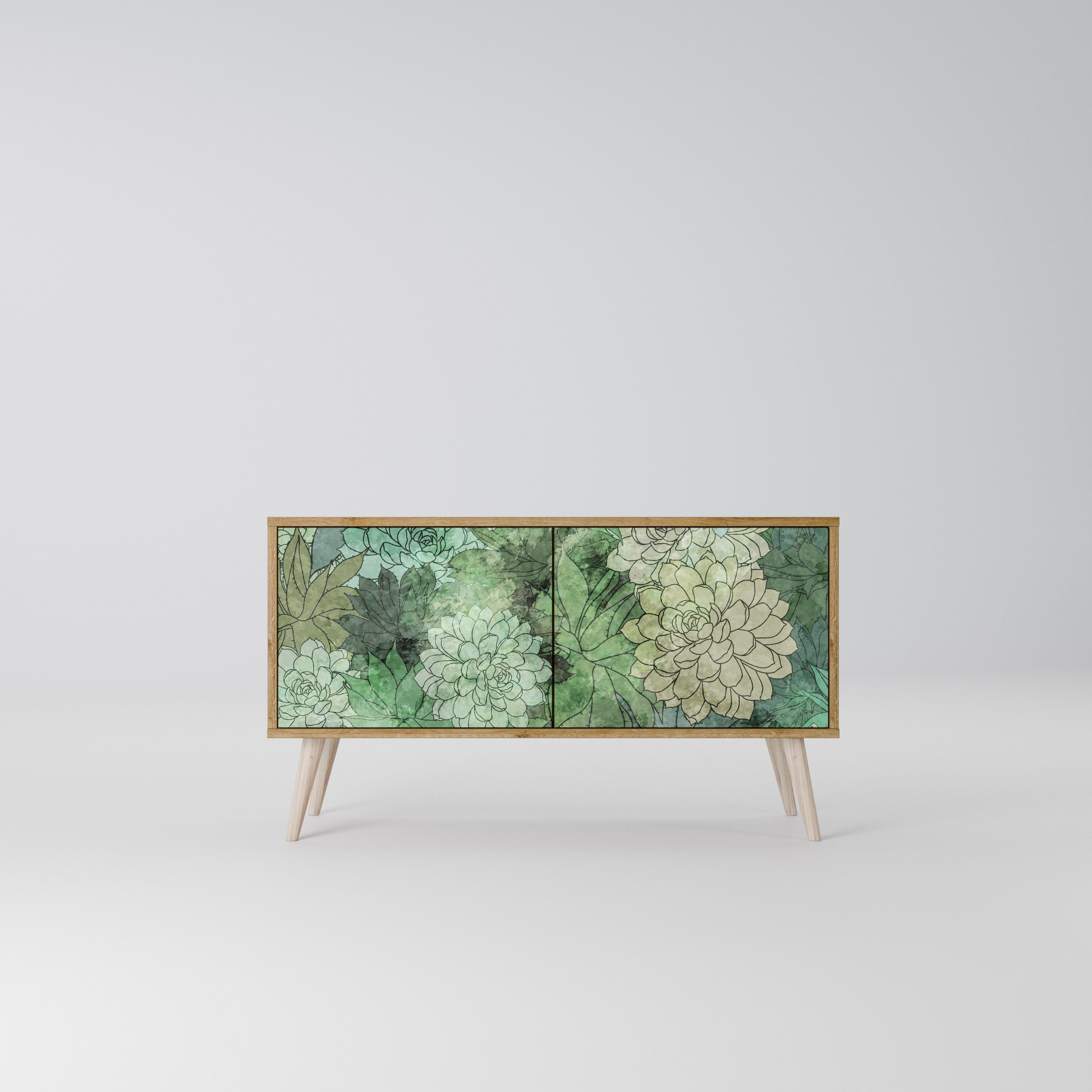 SUCCULENT CLUSTER Kompaktní dvoudveřový TV stolek