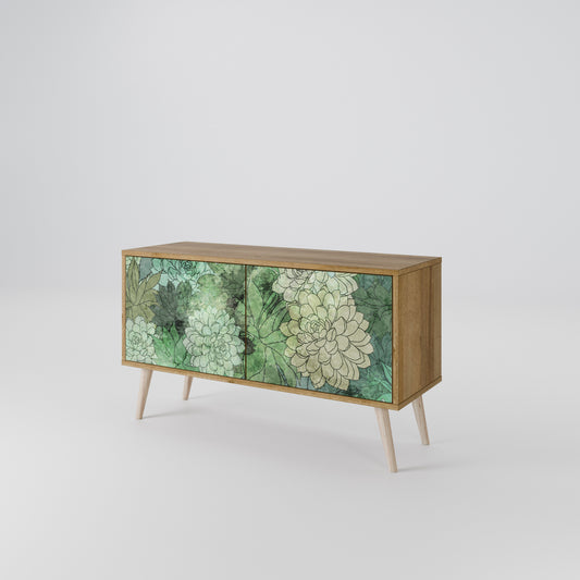 SUCCULENT CLUSTER Kompaktní dvoudveřový TV stolek