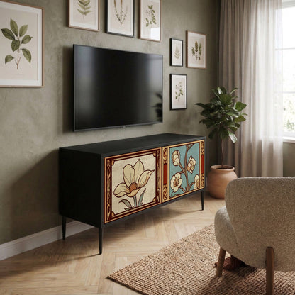TIMELESS FLORA Kompaktní dvoudveřový TV stolek