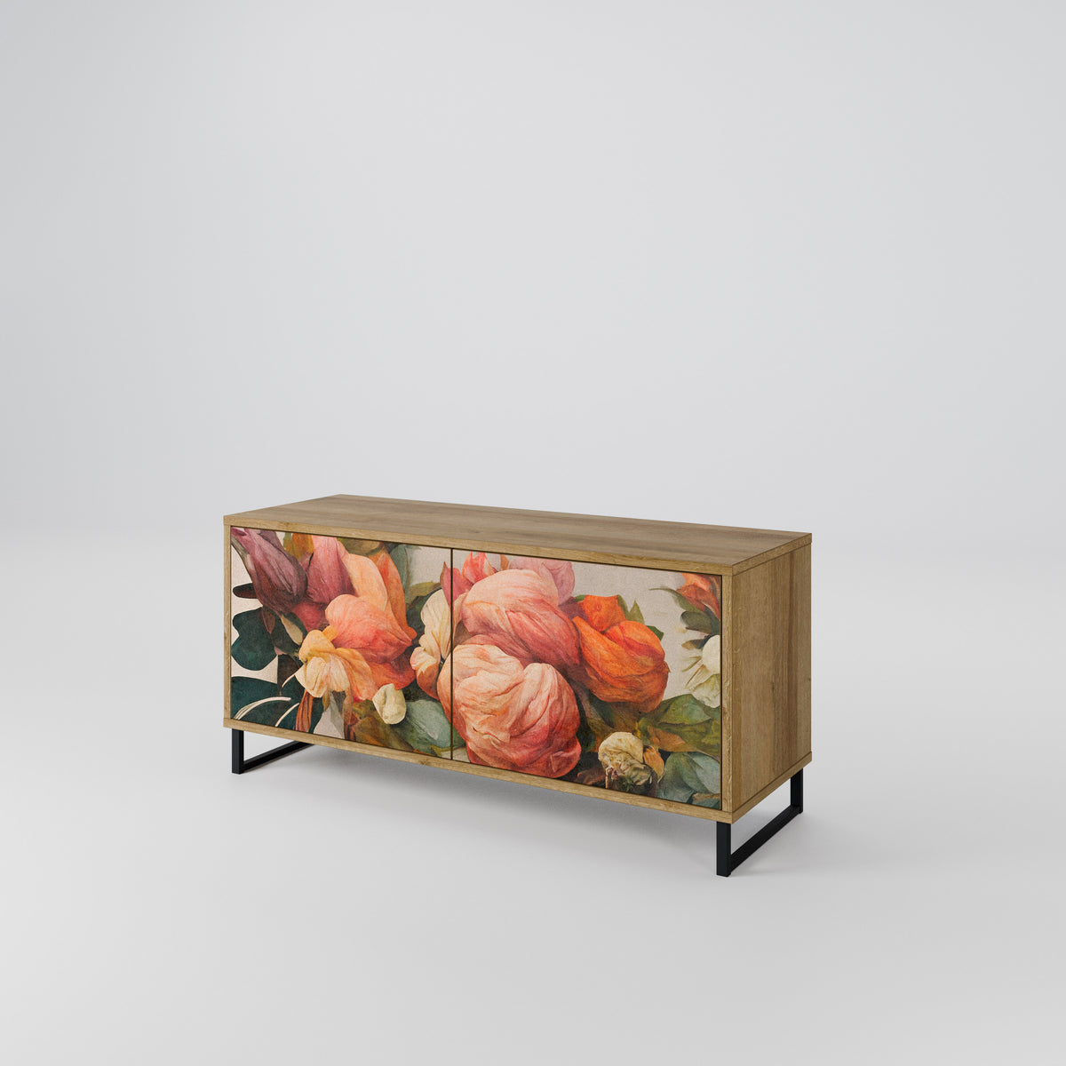 STYLISH BEAUTY Kompaktní dvoudveřový TV stolek