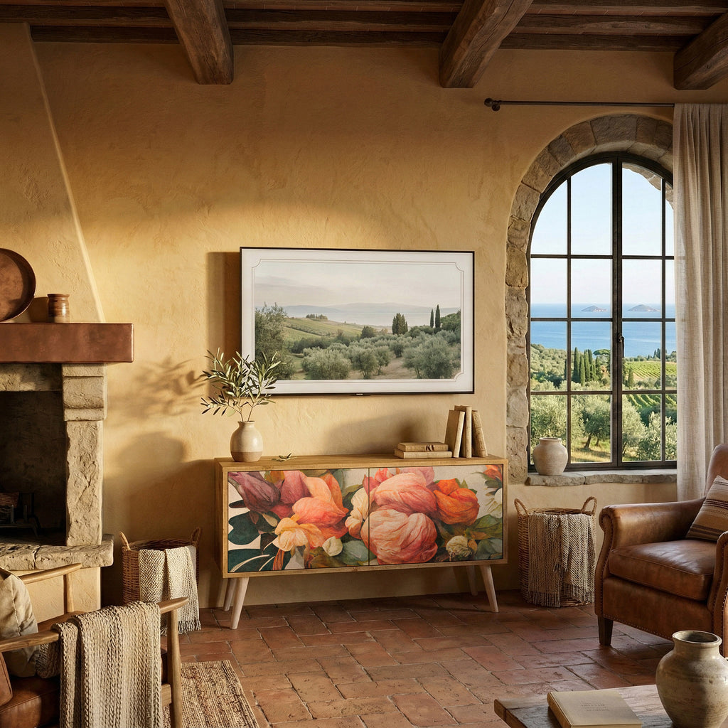 STYLISH BEAUTY Kompaktní dvoudveřový TV stolek