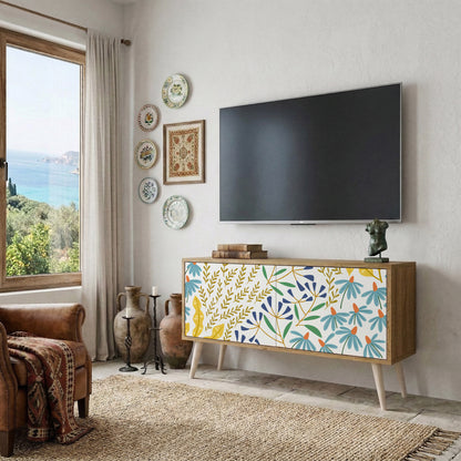 HELLO SPRING Kompaktní dvoudveřový TV stolek