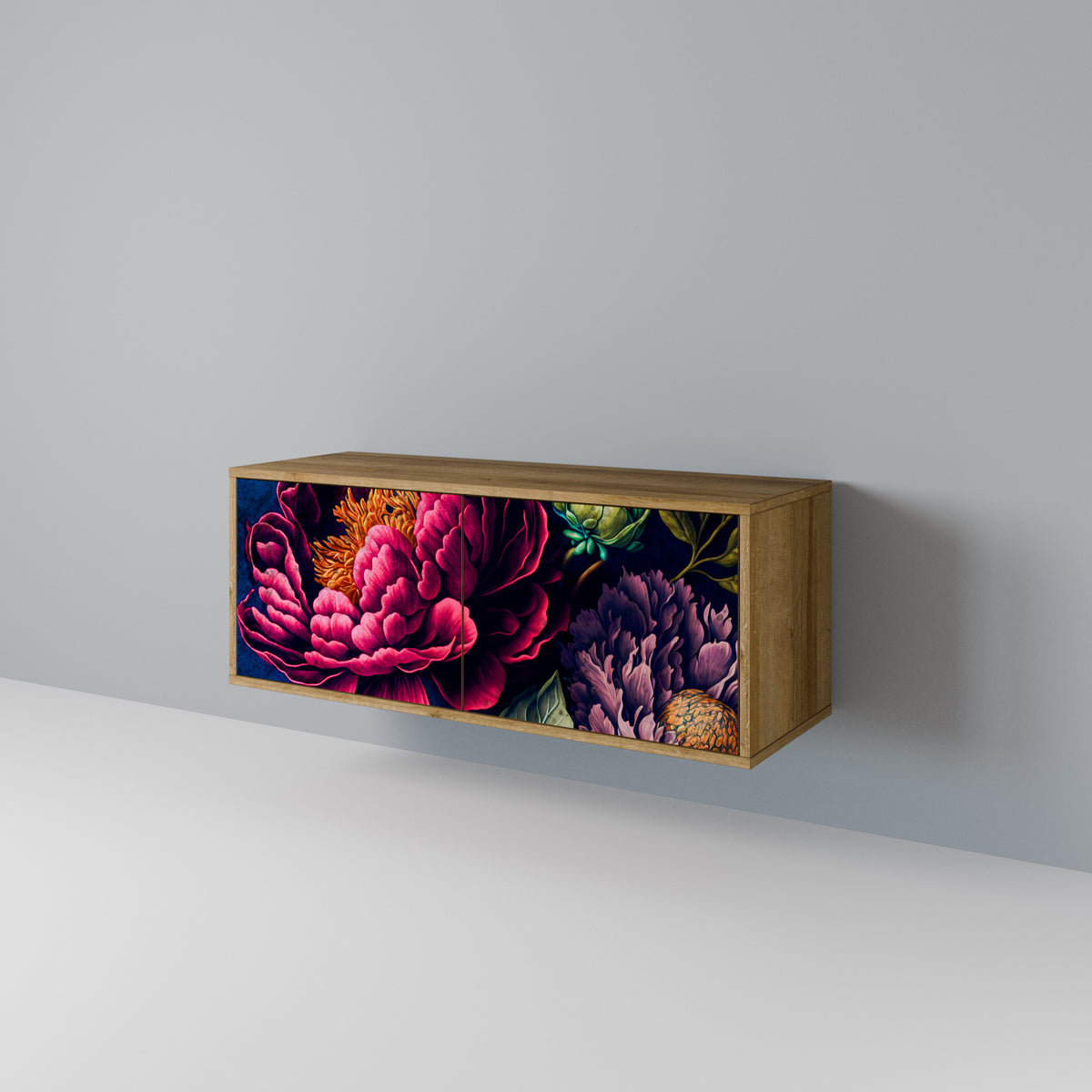 BLOOMING ELEGANCE Kompaktní dvoudveřový TV stolek