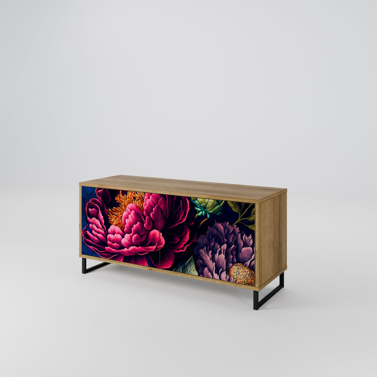 BLOOMING ELEGANCE Kompaktní dvoudveřový TV stolek