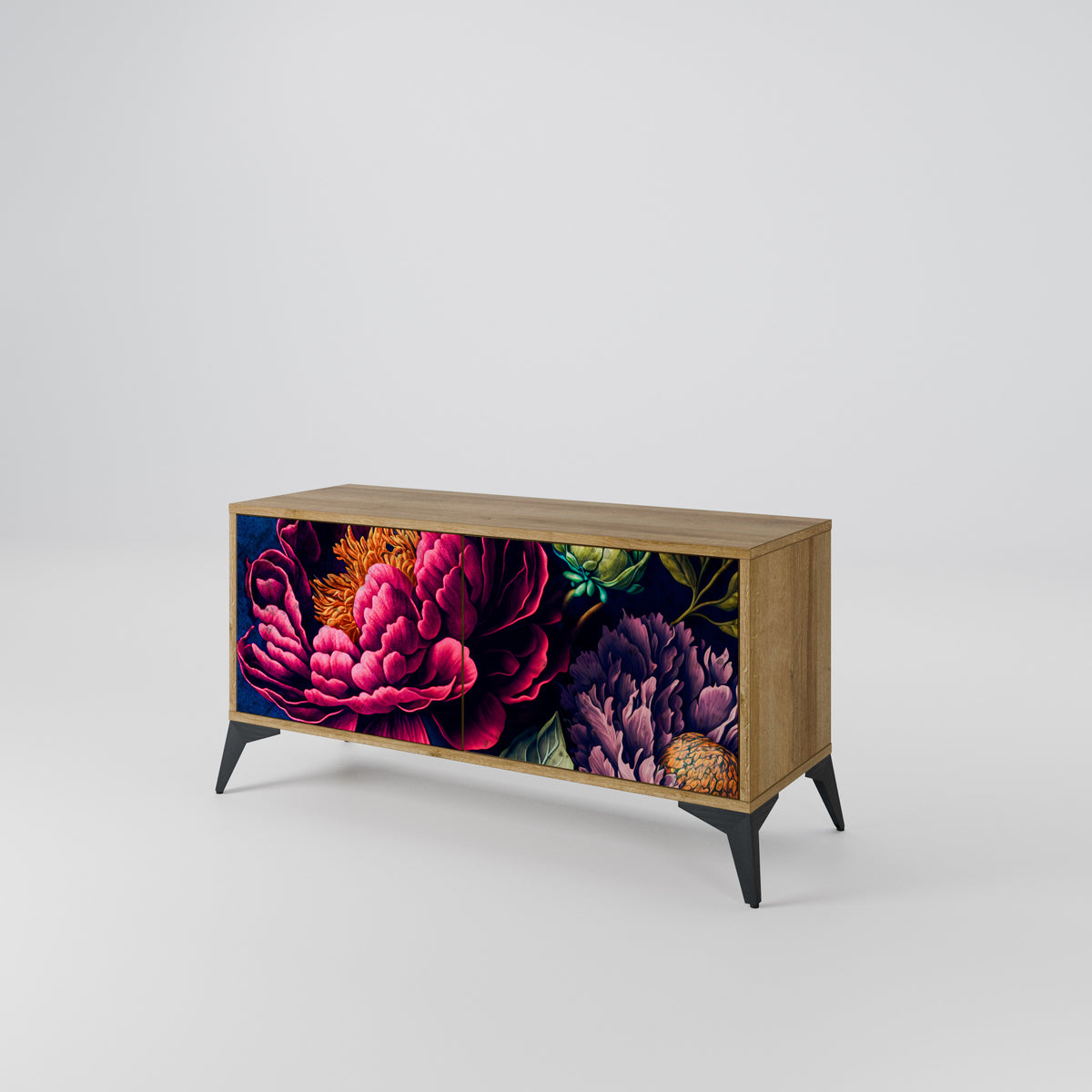 BLOOMING ELEGANCE Kompaktní dvoudveřový TV stolek