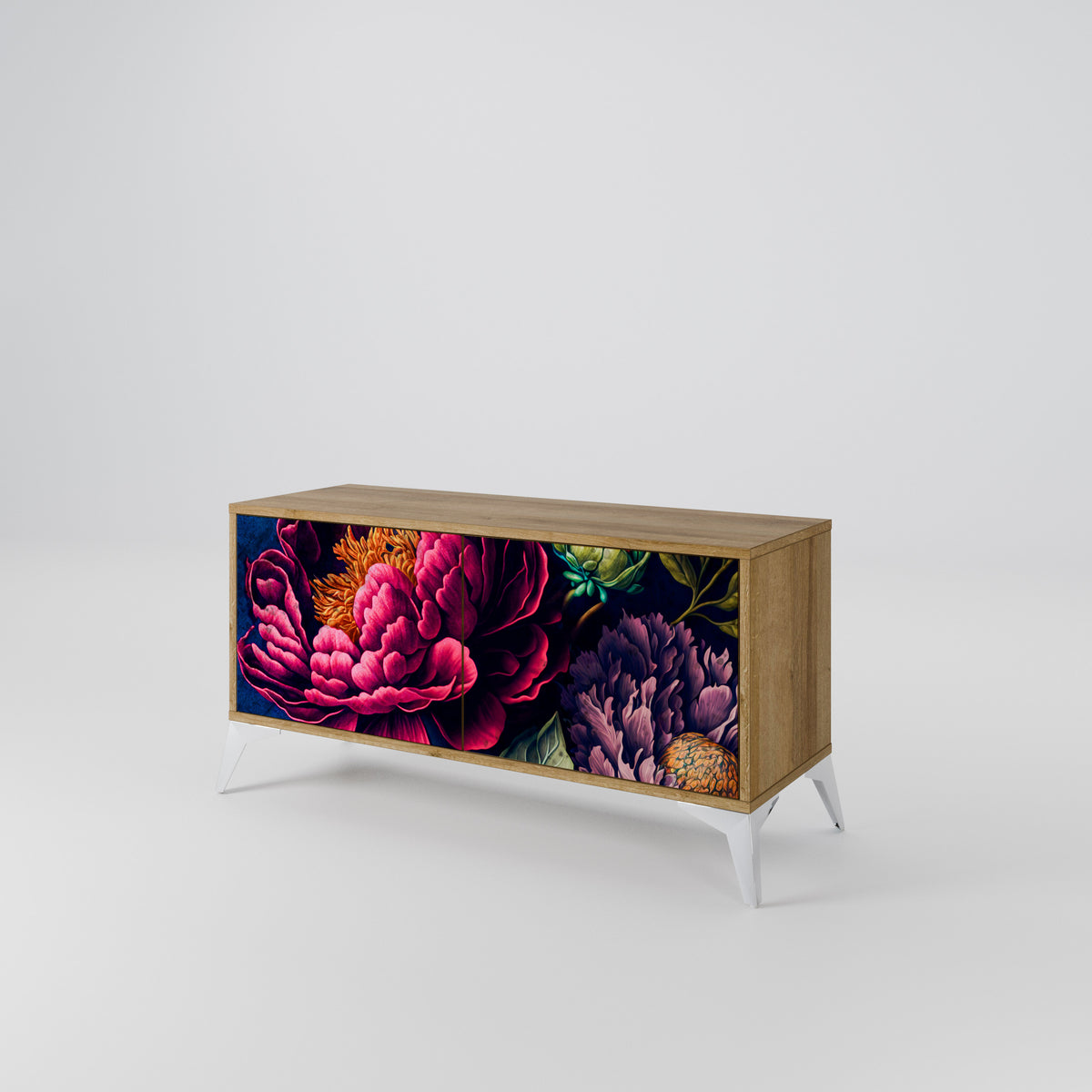 BLOOMING ELEGANCE Kompaktní dvoudveřový TV stolek