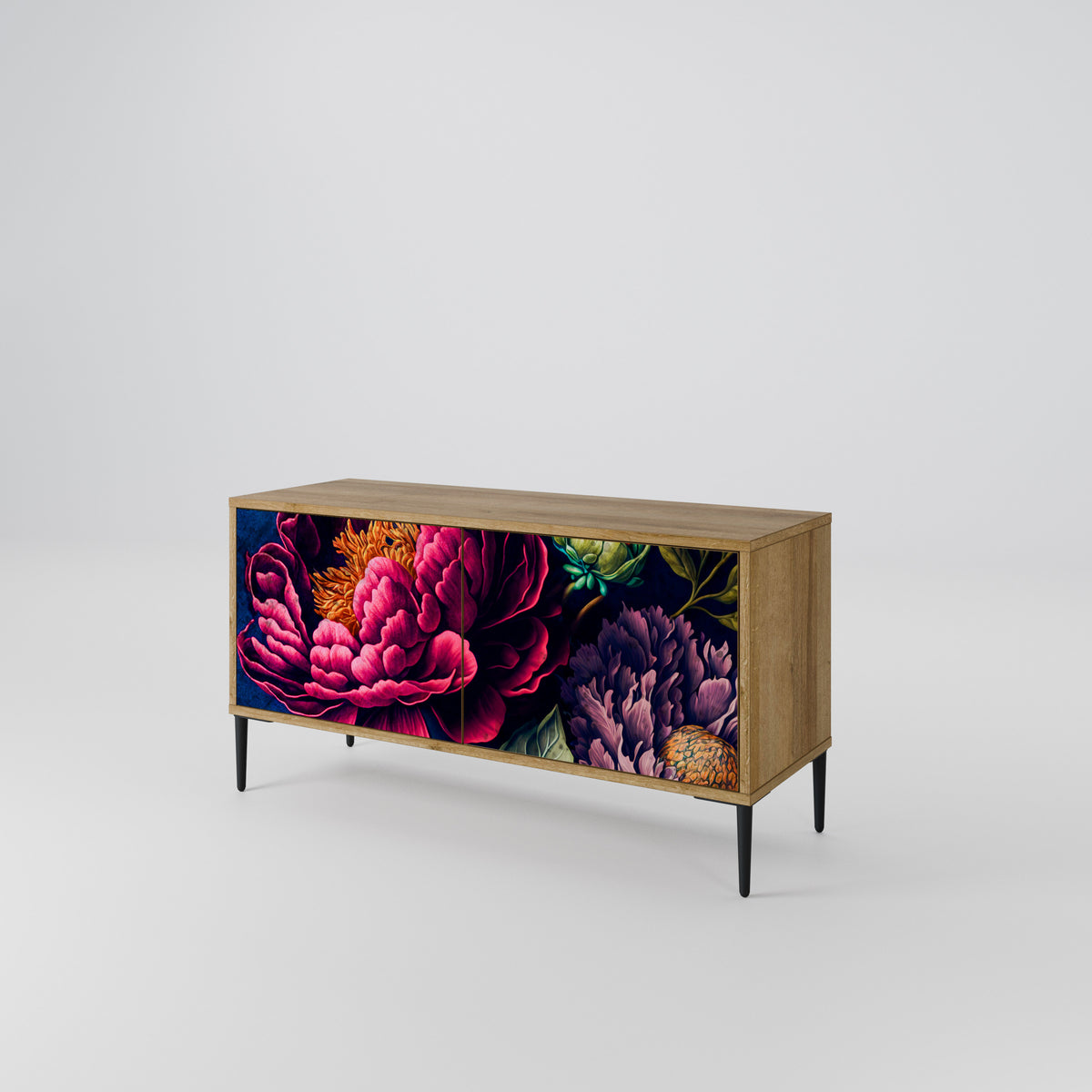 BLOOMING ELEGANCE Kompaktní dvoudveřový TV stolek