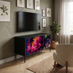BLOOMING ELEGANCE Kompaktní dvoudveřový TV stolek