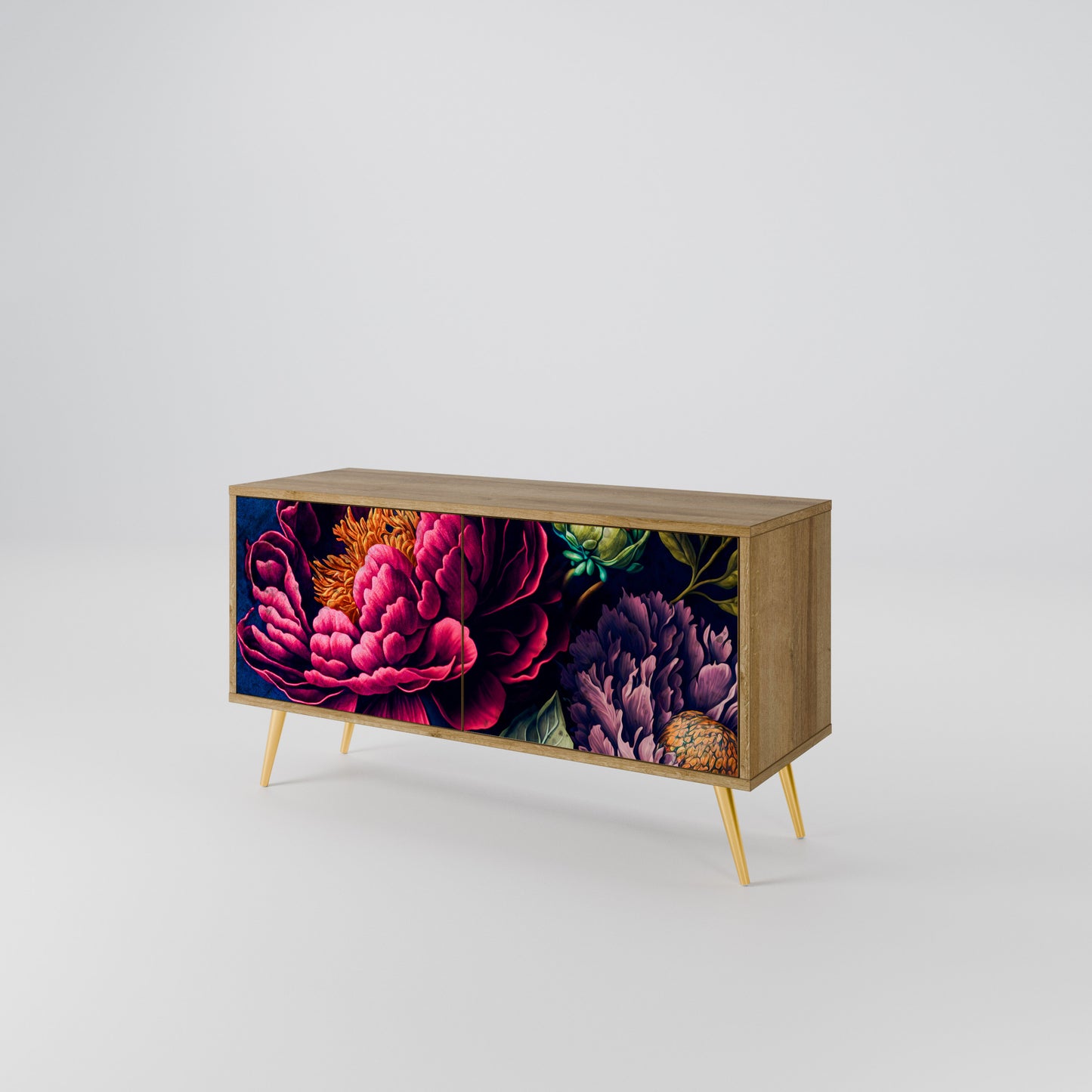 BLOOMING ELEGANCE Kompaktní dvoudveřový TV stolek