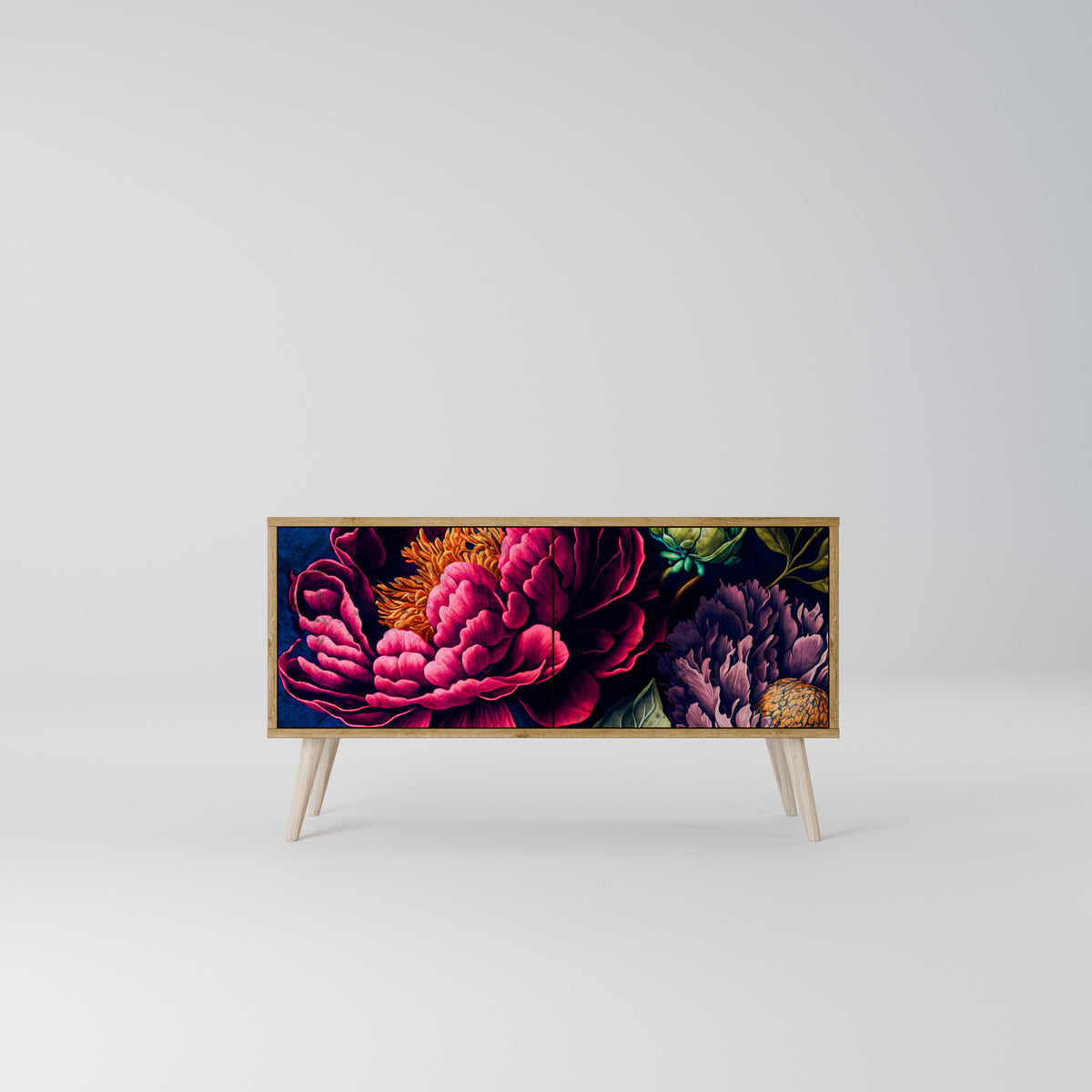BLOOMING ELEGANCE Kompaktní dvoudveřový TV stolek