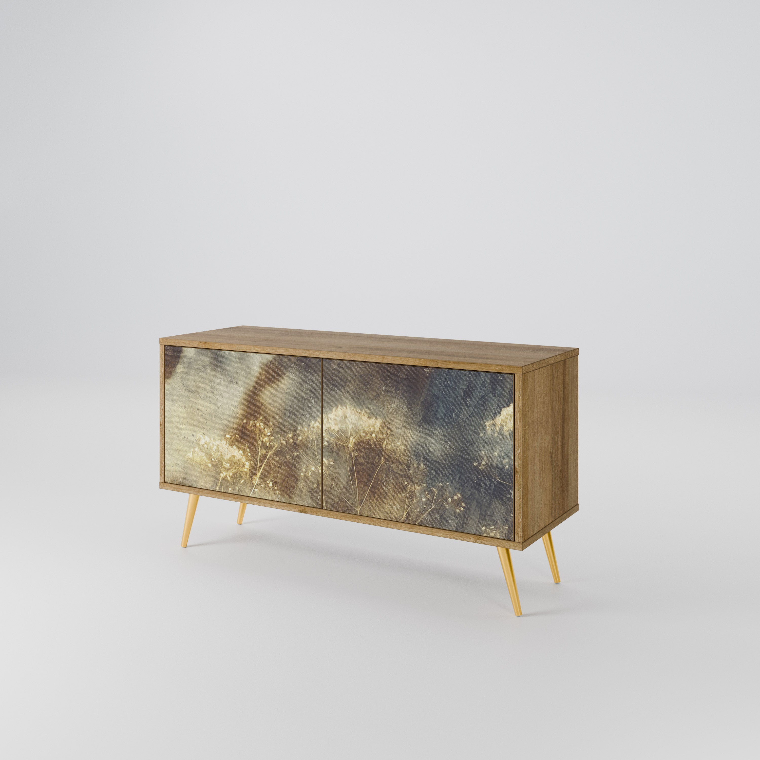 GENTLE POWER Compact 2-Door TV Cabinet