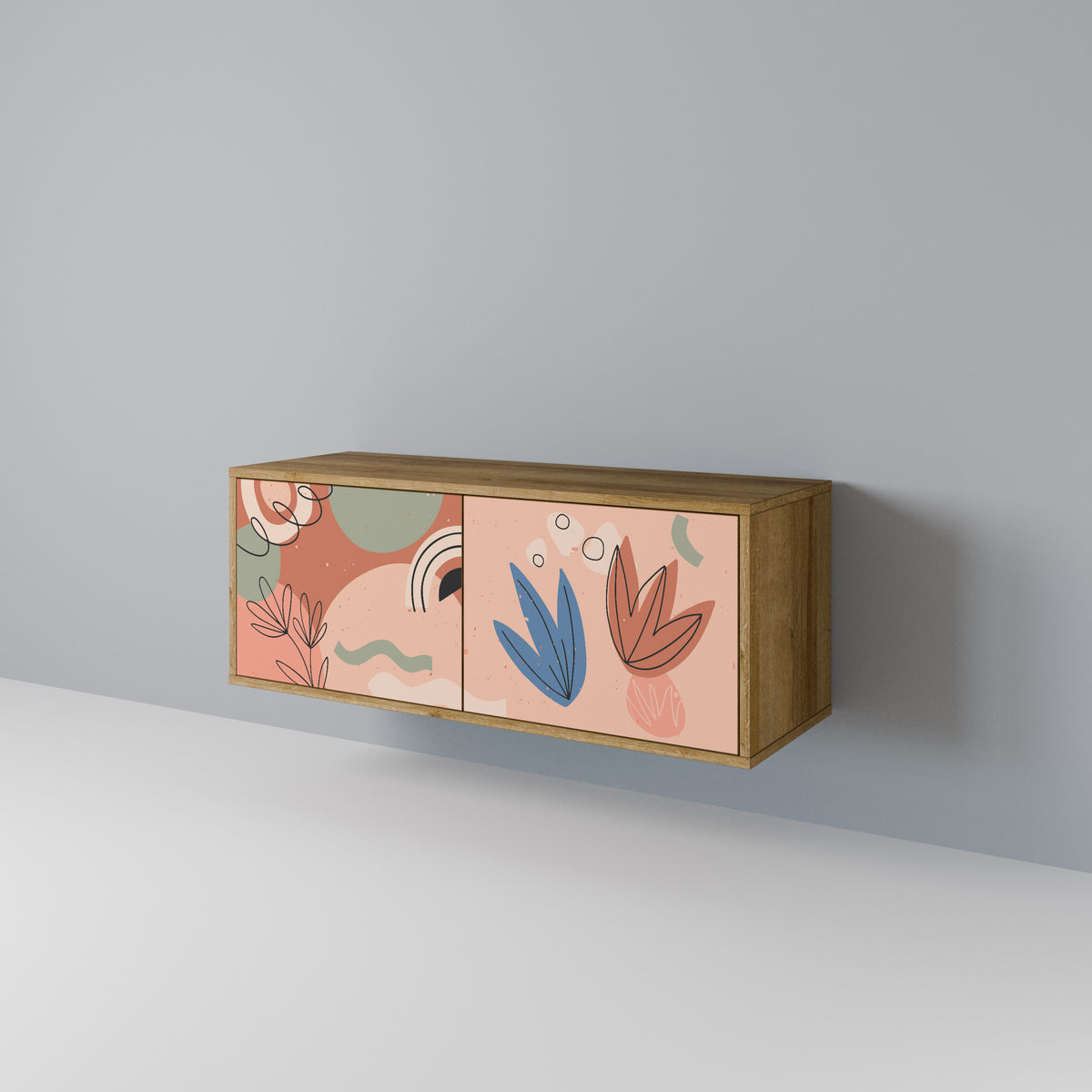 PASTEL DESTINY Kompaktní dvoudveřový TV stolek