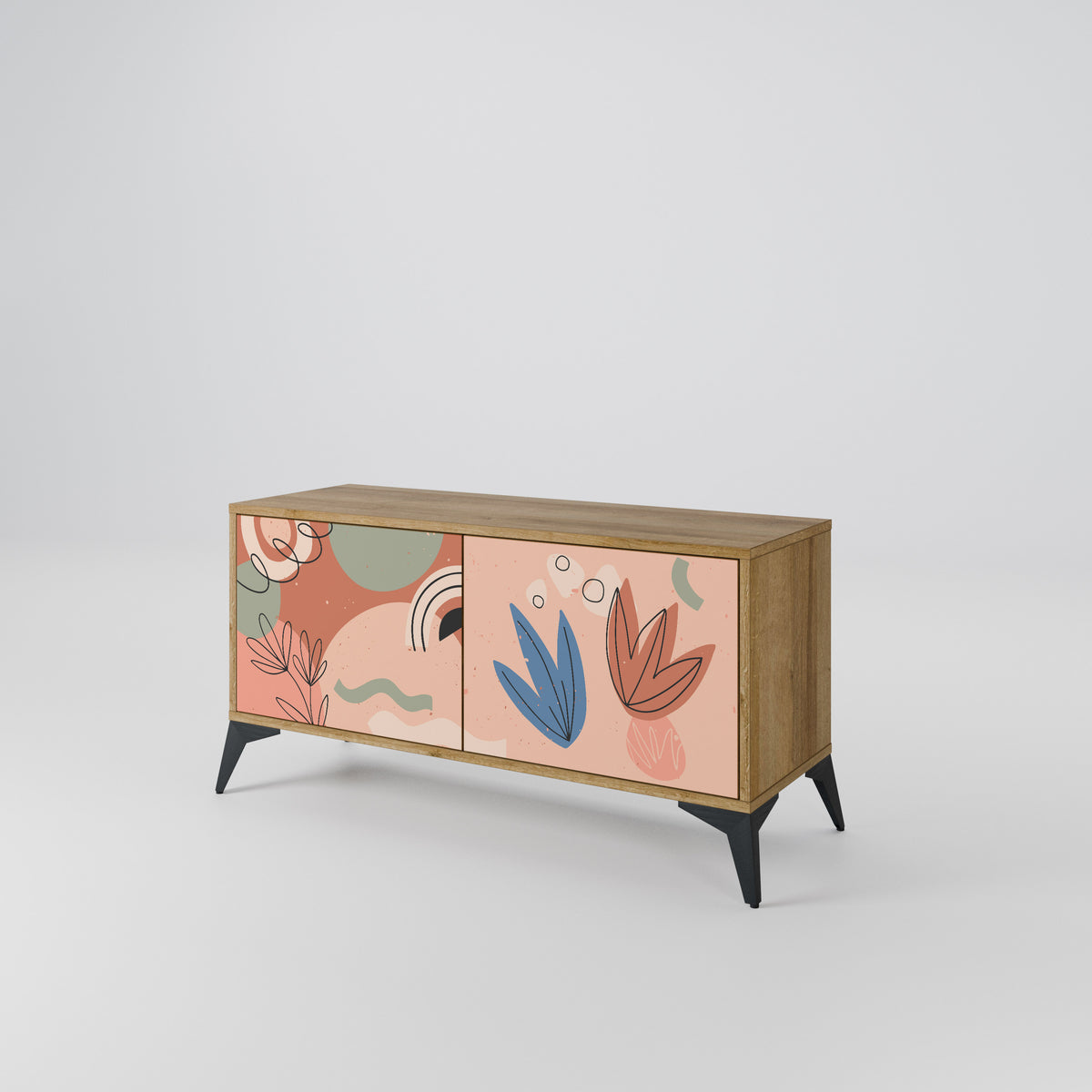 PASTEL DESTINY Kompaktní dvoudveřový TV stolek