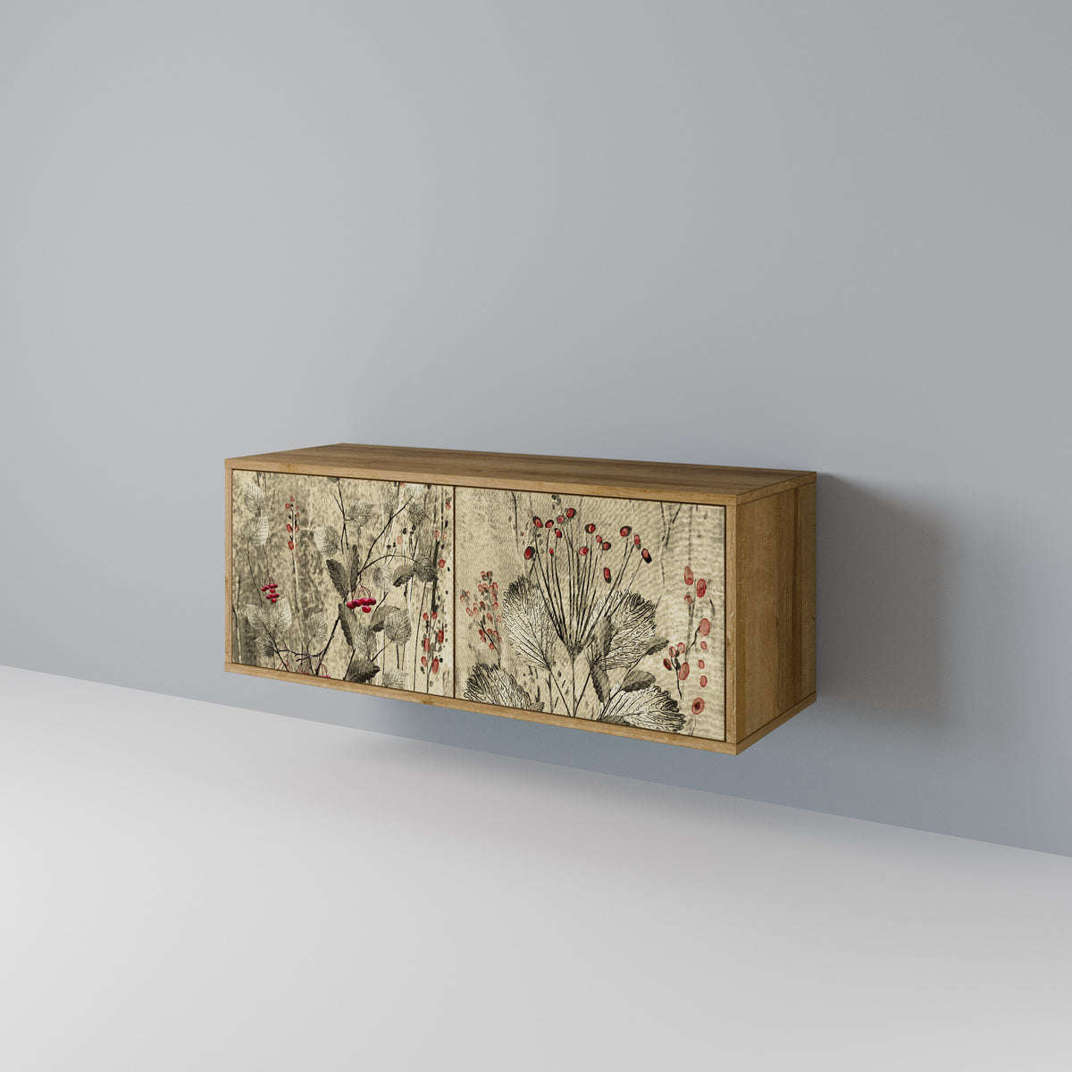 HERBAL GRACE Kompaktní dvoudveřový TV stolek