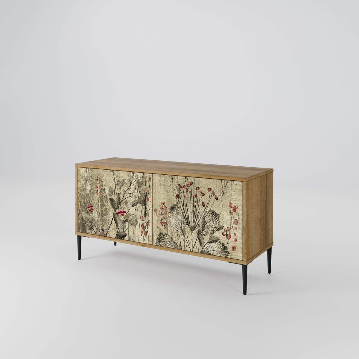 HERBAL GRACE Kompaktní dvoudveřový TV stolek