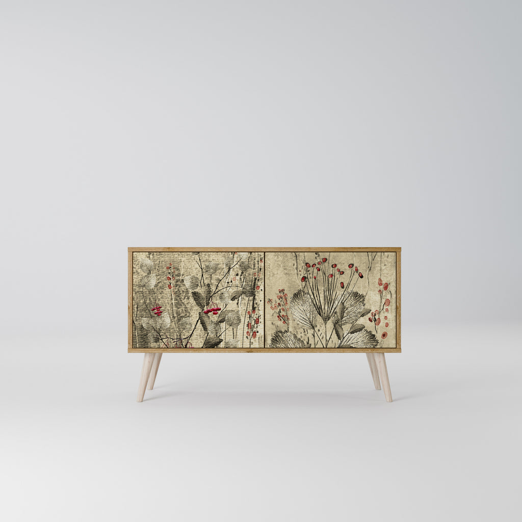 HERBAL GRACE Kompaktní dvoudveřový TV stolek