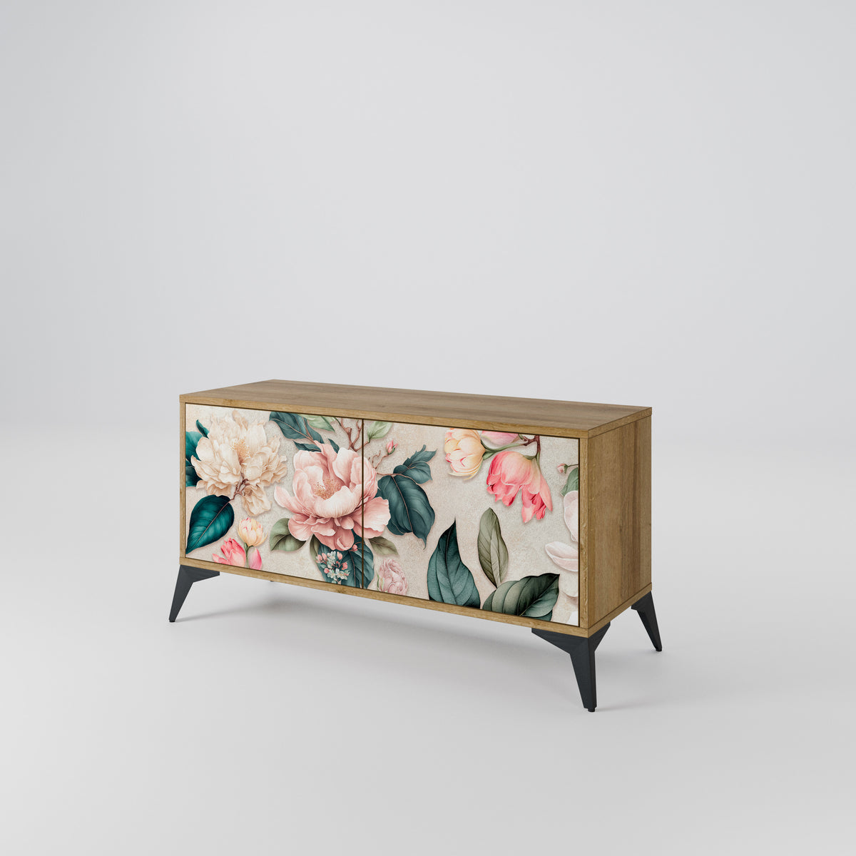 FLORAL GRACE Kompaktní dvoudveřový TV stolek