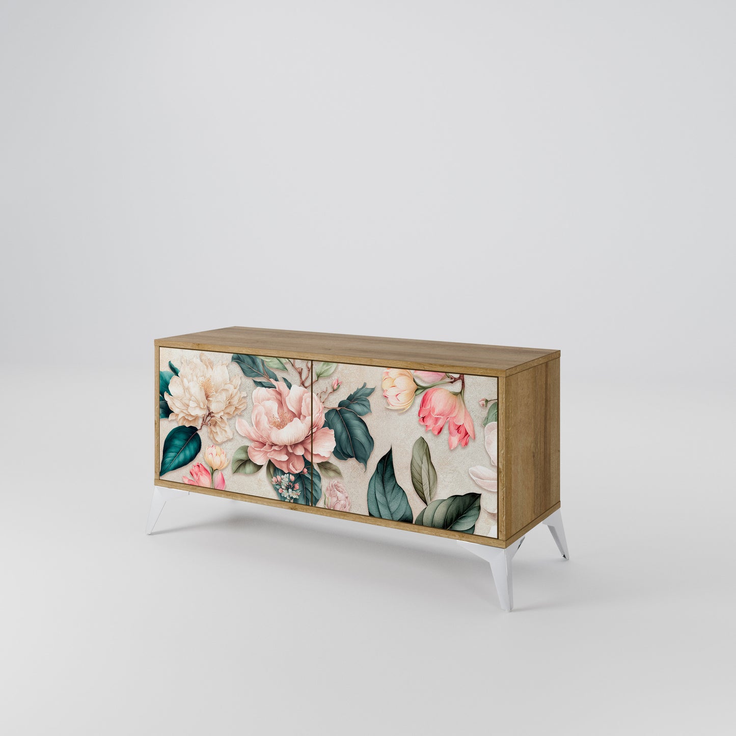 FLORAL GRACE Kompaktní dvoudveřový TV stolek