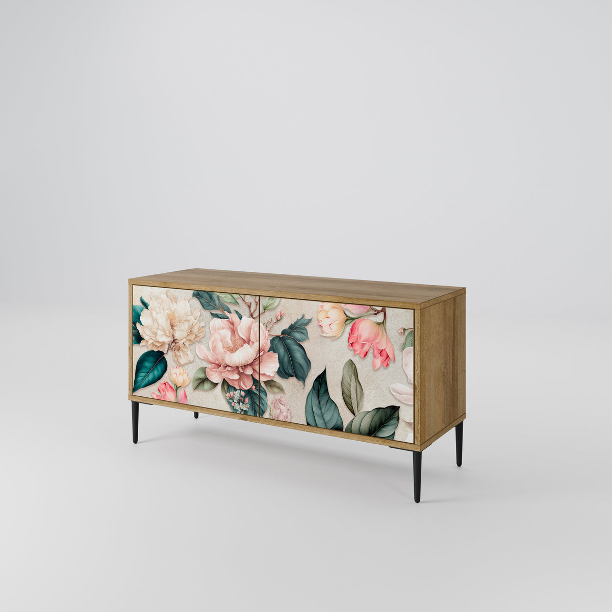 FLORAL GRACE Kompaktní dvoudveřový TV stolek
