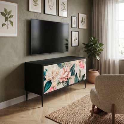 FLORAL GRACE Kompaktní dvoudveřový TV stolek