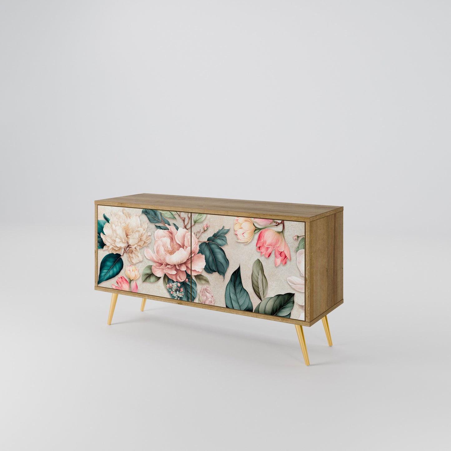 FLORAL GRACE Kompaktní dvoudveřový TV stolek