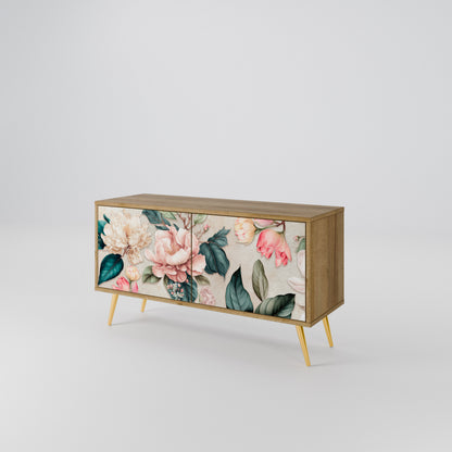 FLORAL GRACE Kompaktní dvoudveřový TV stolek