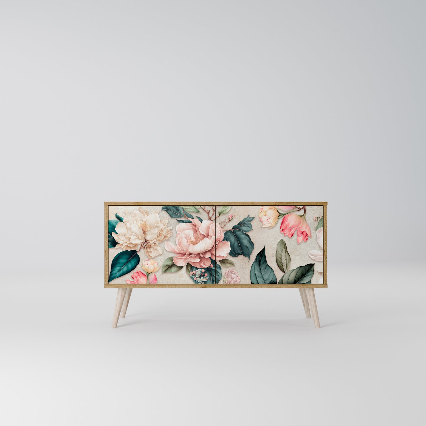 FLORAL GRACE Kompaktní dvoudveřový TV stolek