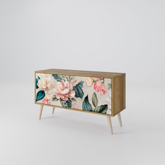 FLORAL GRACE Kompaktní dvoudveřový TV stolek