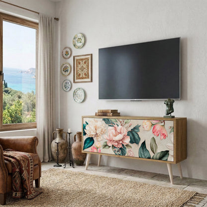 FLORAL GRACE Kompaktní dvoudveřový TV stolek