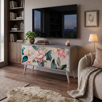 FLORAL GRACE Kompaktní dvoudveřový TV stolek