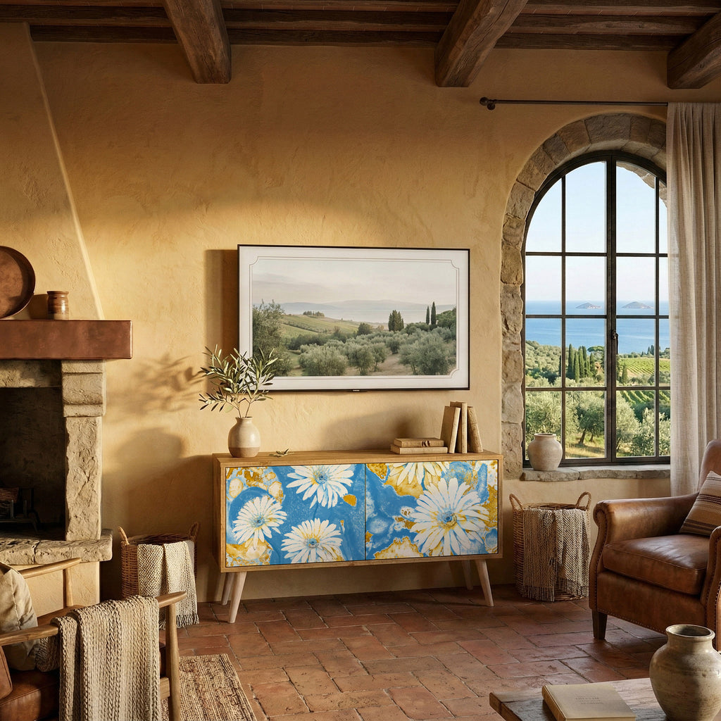 DAISY LUXE Kompaktní dvoudveřový TV stolek