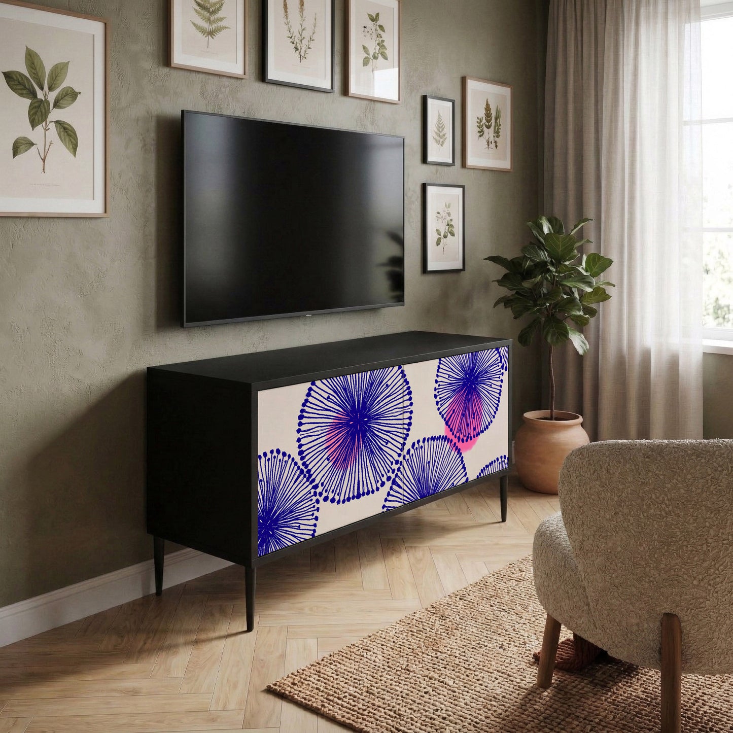 MAGIC NATURE Kompaktní dvoudveřový TV stolek