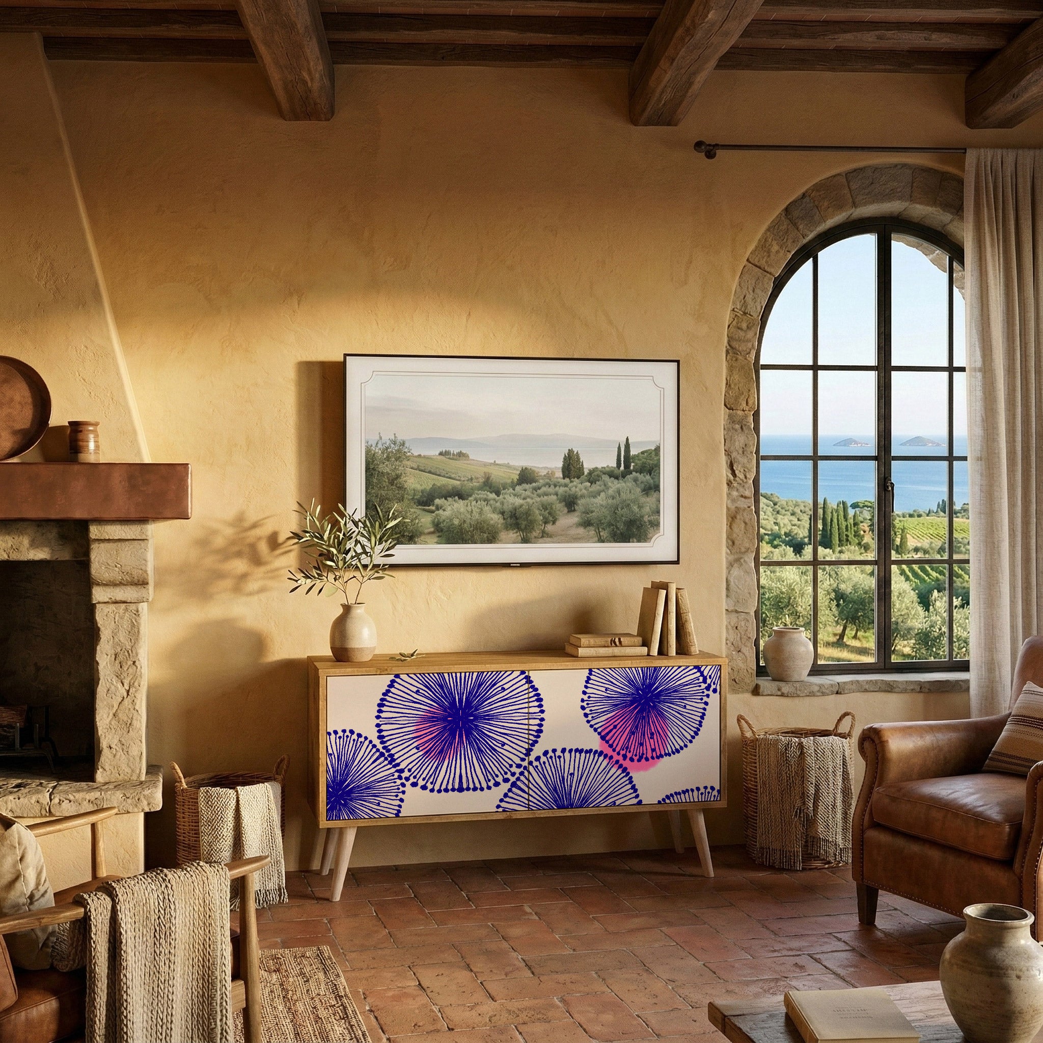 MAGIC NATURE Kompaktní dvoudveřový TV stolek