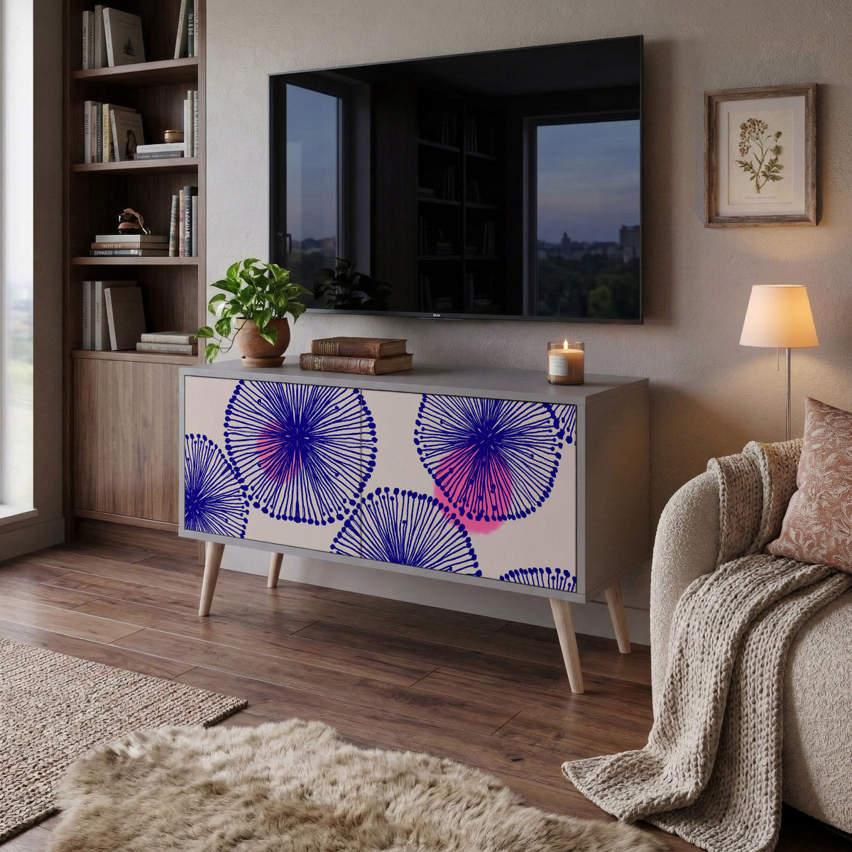 MAGIC NATURE Kompaktní dvoudveřový TV stolek