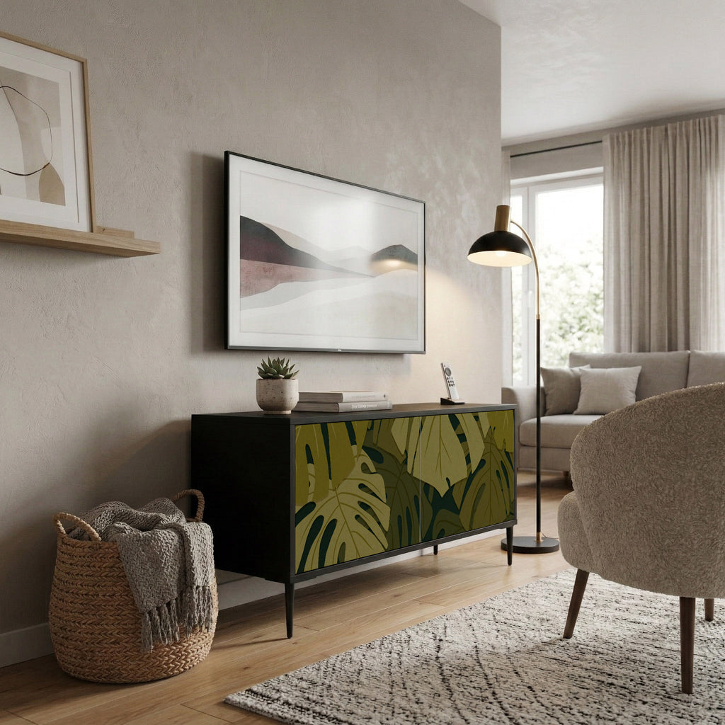 TROPICAL BEAUTY Kompaktní dvoudveřový TV stolek