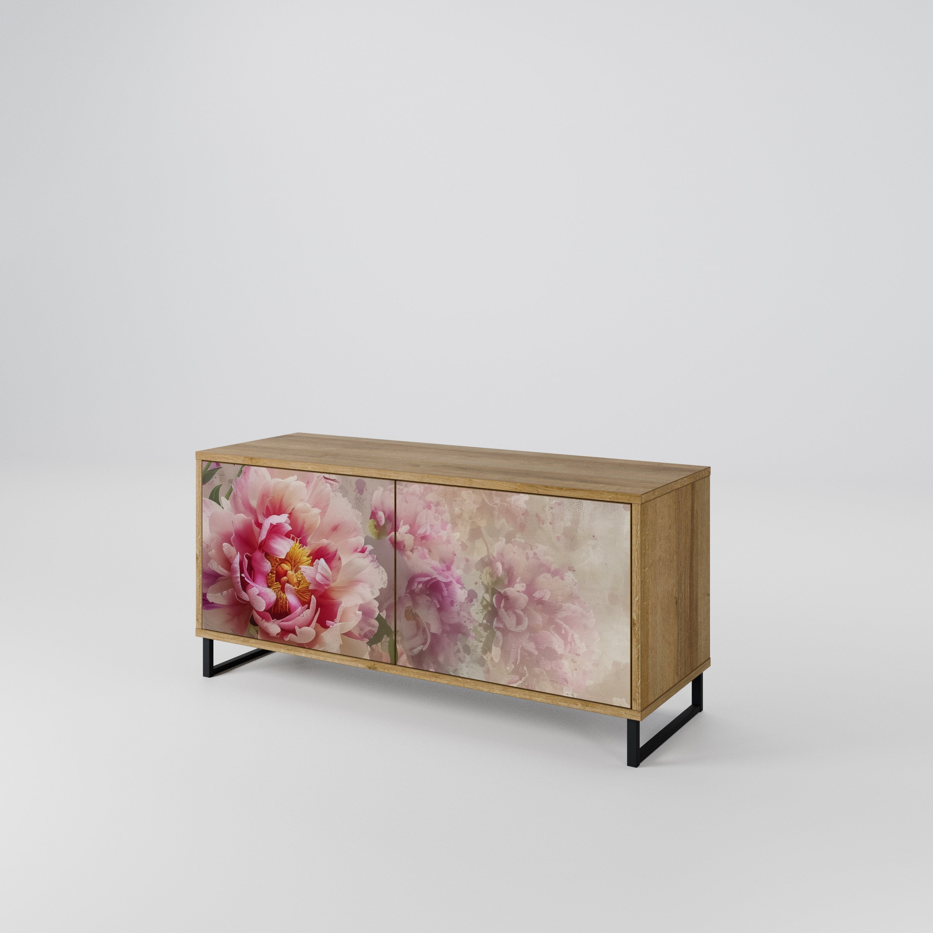 PEONY WHISPER Compact 2-Door TV Cabinet