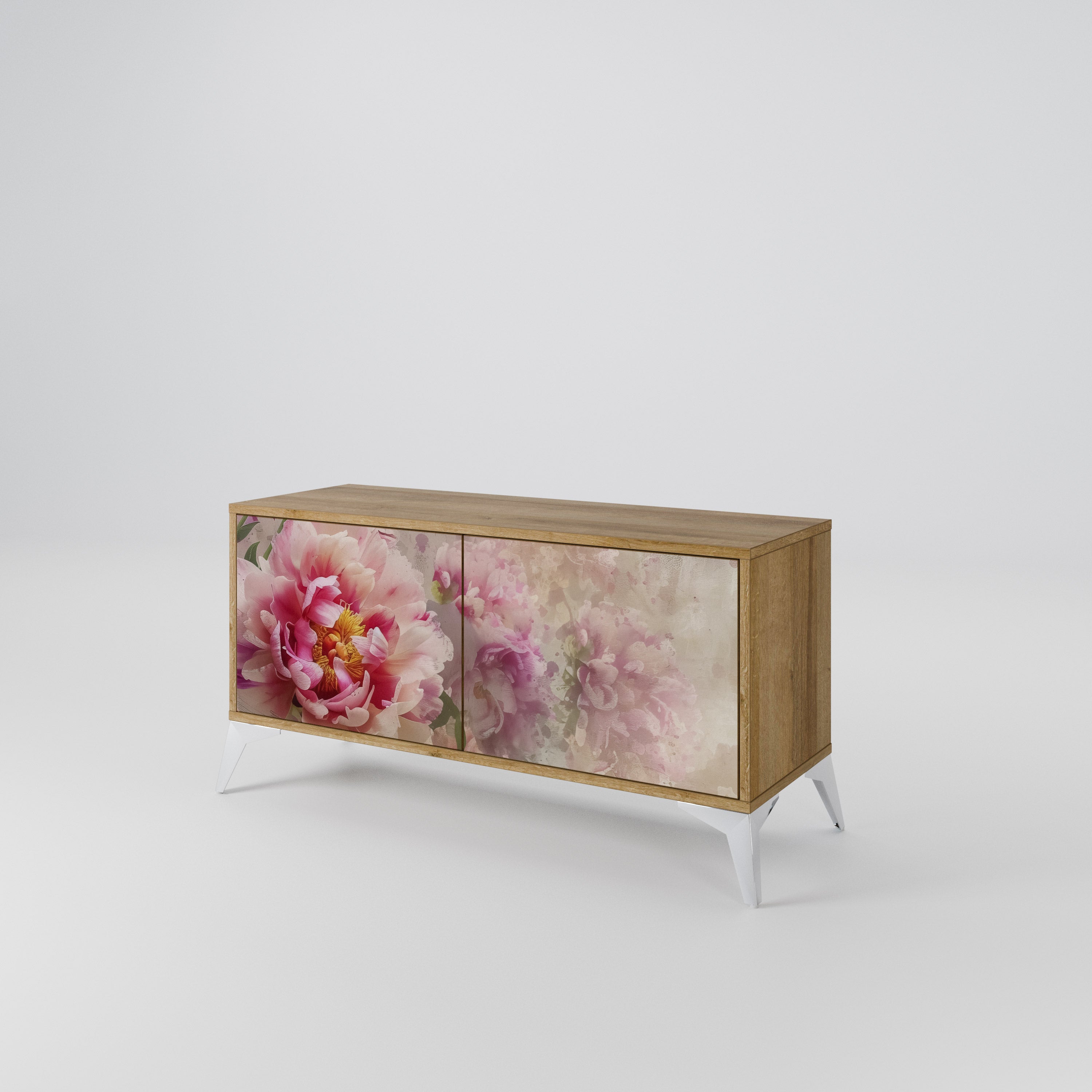 PEONY WHISPER Compact 2-Door TV Cabinet