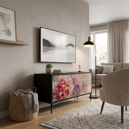 PEONY WHISPER Kompaktní dvoudveřový TV stolek