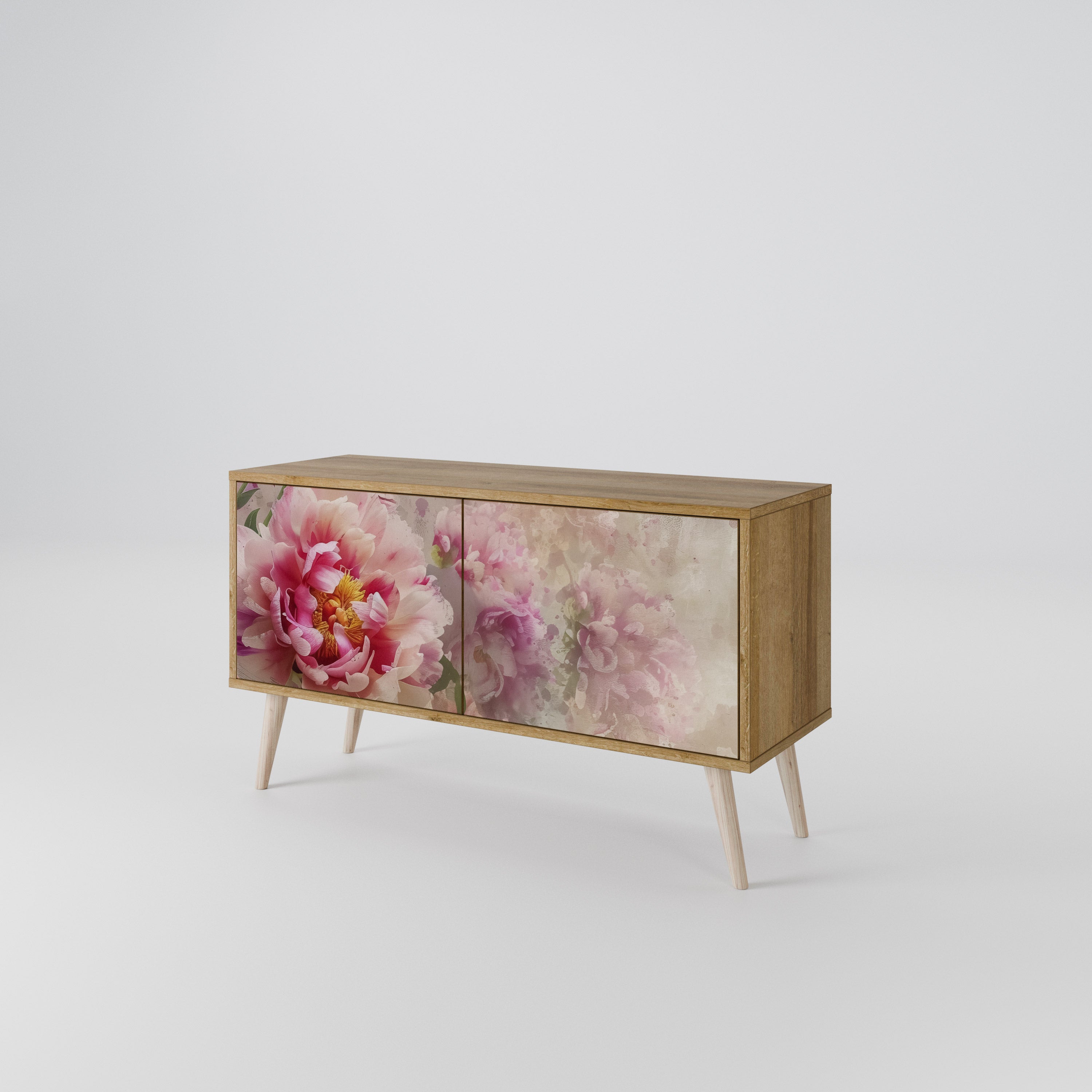 PEONY WHISPER Compact 2-Door TV Cabinet