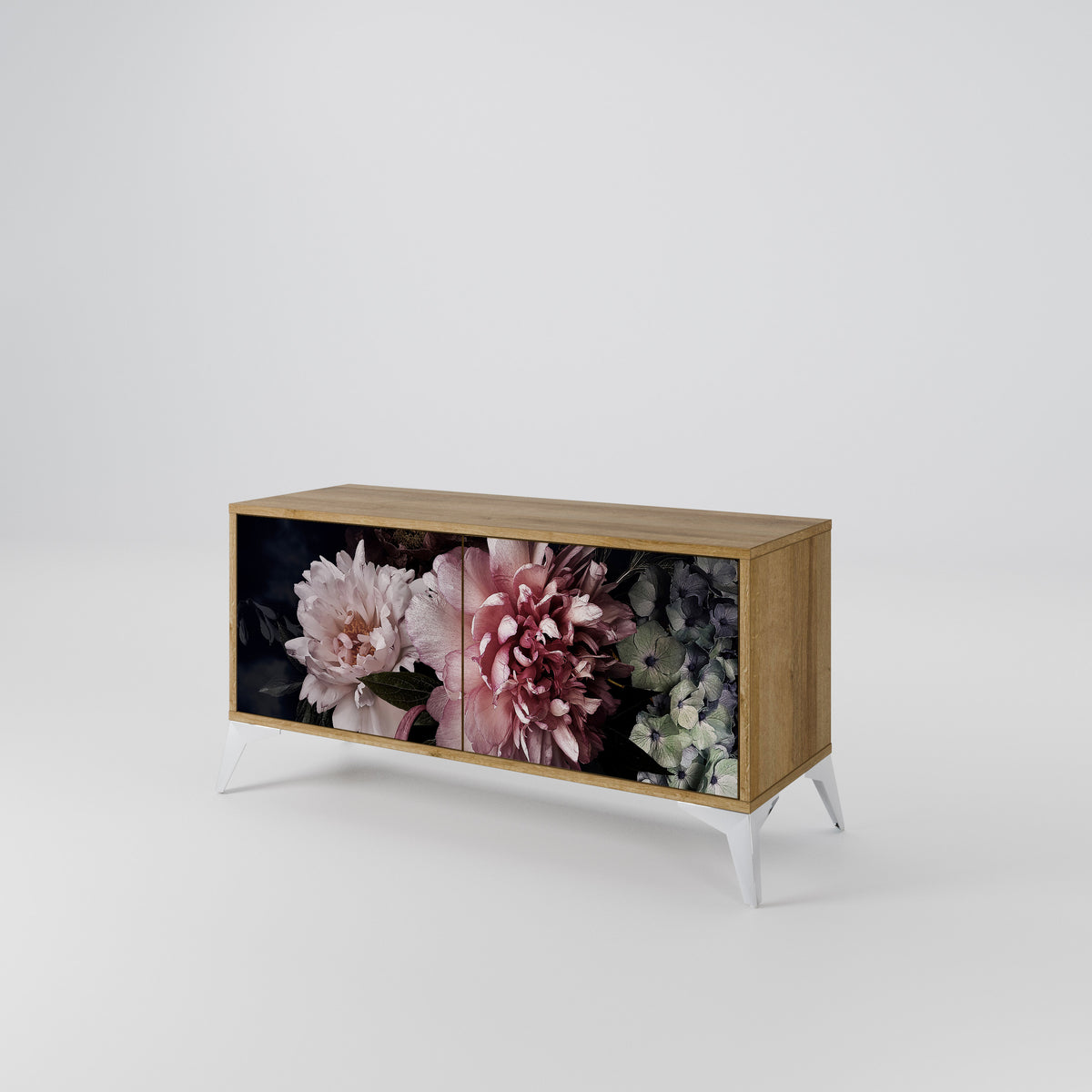 PURE BLOSSOM Kompaktní dvoudveřový TV stolek