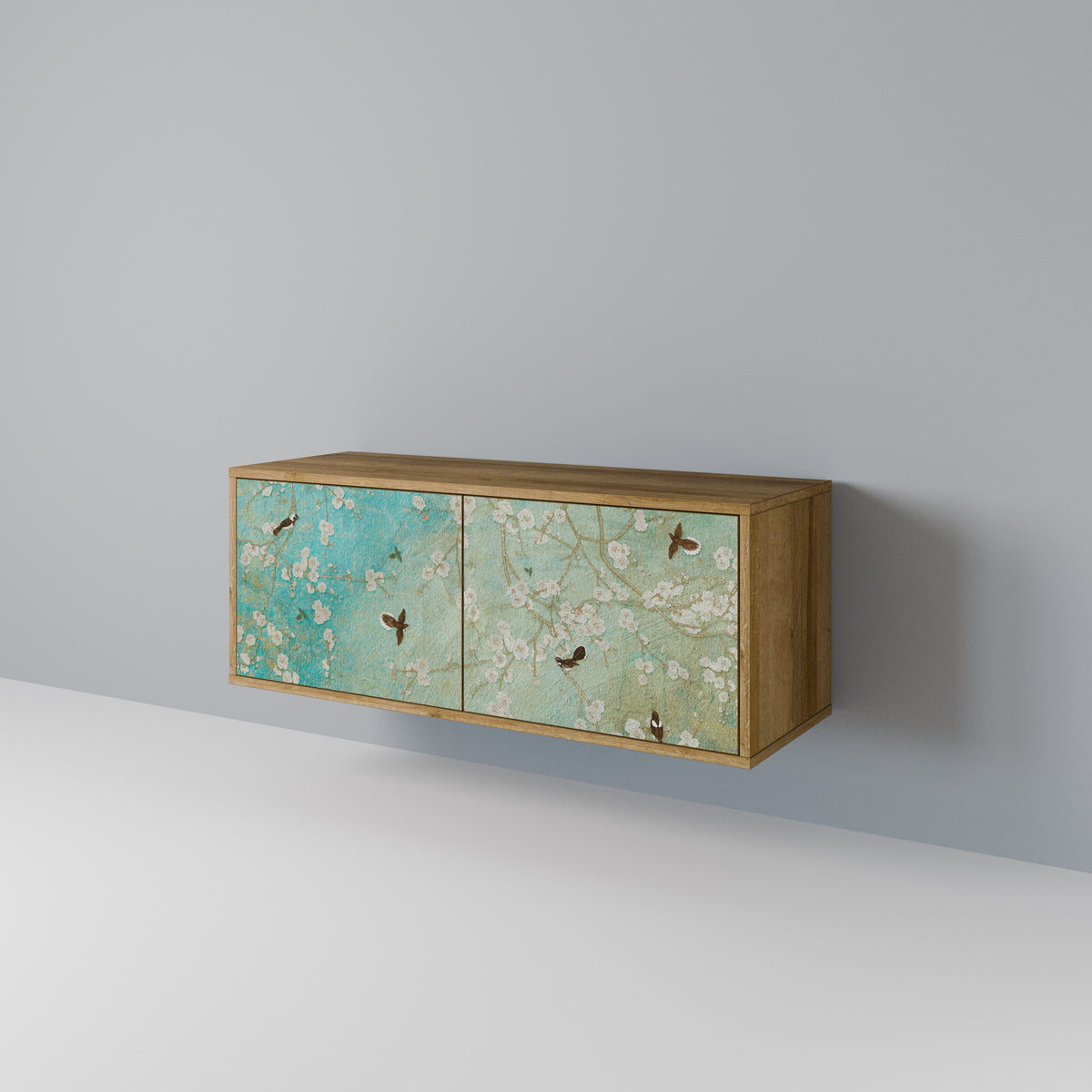 BLOOMING CHARM Kompaktní dvoudveřový TV stolek